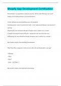 Shopify App Development Certification