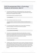 D333 Preassessment Ethic in Technology Questions and answers rated A