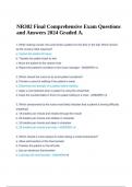 NR302 Final Comprehensive Exam Questions and Answers 2024 Graded A.