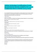 Adobe InDesign Certification Exam QUESTIONS WITH COMPLETE 100&percnt; VERIFIED SOLUTIONS 2024&sol;2025