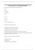 Power Engineering - 4B &lpar;Part 2&rpar; 1080 Study Questions with Complete 100&percnt; Verified Answer Latest Updated 2024&sol;2025