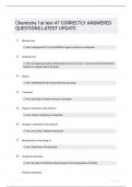Chemistry 1st test EXAM QUESTIONS 47 TERMS WITH VERIFIED DEFINITIONS UPDATED 2024