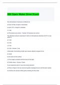 SSI Open Water Diver Exam Questions and Answers 2024