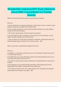Straighterline American GOV Exam &vert; Questions solved 100&percnt; Correct&vert; Rated A&plus;&vert; Verified Answers