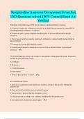 Straighterline American Government Exam Set&vert; 1043 Questions solved 100&percnt; Correct&vert; Rated A&plus;&vert; Verified