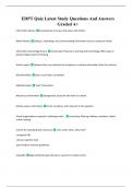 EDPT Quiz Latest Study Questions And Answers Graded A&plus;