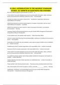 IS-100&period;C&colon; INTRODUCTION TO THE INCIDENT COMMAND SYSTEM&comma; ICS 100WITH 66 QUESTIONS AND ANSWERS