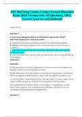 ATI Med Surg Genito-Urinary System Disorders  Exam 2024 Version with All Questions, 100%  Correct Answers and Rationale