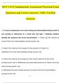 2019 VATI Fundamentals Assessment Proctored Exam Questions and Answers &vert; 100&percnt; Verified Answers