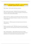AINS 21 &vert; 164 Questions with 100 &percnt; correct answers &vert; Verified& Updated 2024 Graded A&plus;