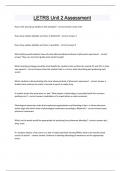 LETRS Unit 2 Assessment Questions and answers latest update 