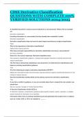 CDSE Derivative Classification QUESTIONS WITH COMPLETE 100&percnt; VERIFIED SOLUTIONS 2024&sol;2025