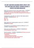 DR&period; KOST ANESTHESIA MACHINE NEWEST UPDATE 2024- 2025 QUESTIONS AND CORRECT ANSWERS GRADED A&plus;  VERIFIED SOLUTIONS BRAND NEW