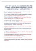 ASNT RT I & II EXAM 300 QUESTIONS AND CORRECT DETAILED ANSWERS 2023-2024 UPDATE ALREADY A GRADE&vert;NEW&excl;