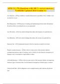 AINS 21 &vert; 276 Questions with 100 &percnt; correct answers &vert; Verified& Updated 2024 Graded A&plus;