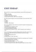 EMT FISDAP Exam Questions with correct Answers 2024( A+ GRADED 100% VERIFIED).
