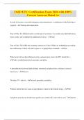 IAED ETC Certification Exam 2024 with 100&percnt; Correct Answers Rated A&plus;