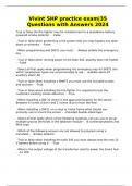 Vivint SHP practice exam&vert;35 Questions with Answers 2024