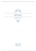 RDF2601 ASSIGNMENT 3 (PORTFOLIO) ANSWERS 2024