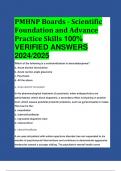 PMHNP Boards - Scientific Foundation and Advance Practice Skills 100%  VERIFIED ANSWERS  2024/2025