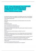 WGU C239 Advanced Tax Concepts Study Set QUESTIONS WITH COMPLETE 100&percnt; VERIFIED SOLUTIONS 2024&sol;2025