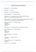 Texas Penal Code Q&A