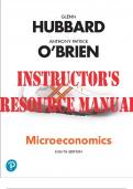 SOLUTIONS MANUAL for Microeconomics, 8th edition Glenn Hubbard, Anthony Patrick O'Brien, Edward Scahill. (Complete Chapters 1-17)