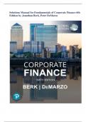  Perfect Solutions Manual for Fundamentals of Corporate Finance 6th Edition by Jonathan Berk 