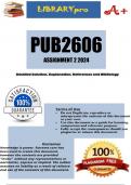 PUB2606 Assignment 2 (COMPLETE ANSWERS) 2024