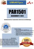 PAR1501 Assignment 2 (COMPLETE ANSWERS) Semester 1 2024 (865454)