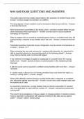 NHA NAB EXAM QUESTIONS AND ANSWERS