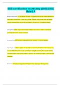 ESB certification vocabulary &lpar;2022&sol;2023&rpar; Rated A