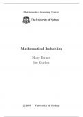                                     Mathematical induction 