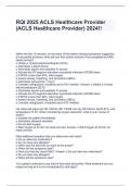 RQI 2025 ACLS Healthcare Provider (ACLS Healthcare Provider) 2024!!