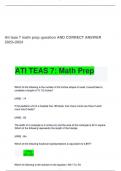ATI TEAS 7: Math Prep