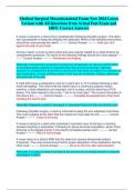 Medical Surgical Musculoskeletal Exam New 2024 Latest  Version with All Questions from Actual Past Exam and  100&percnt; Correct Answers