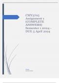 CMY3705 Assignment 1 &lpar;COMPLETE ANSWERS&rpar; Semester 1 2024 - DUE 5 April 2024