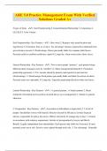 ARE 5&period;0 Practice Management Exam With Verified Solutions Graded A&plus;