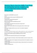 M16A3&sol;M4A1 Service Rifle Test Prep QUESTIONS WITH COMPLETE 100&percnt;VERIFIED SOLUTIONS 2024&sol;2025