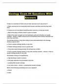 Geology Exam #4 Questions With Answers 