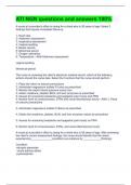 ATI NGN questions and answers 100&percnt;