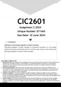 CIC2601 Assignment 2 (ANSWERS) 2024 - DISTINCTION GUARANTEED .