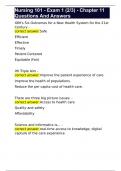 Nursing 101 - Exam 1 (2/3) - Chapter 11 Questions And Answers 
