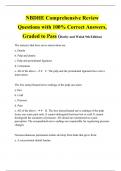 NBDHE Comprehensive Review Questions with 100% Correct Answers, Graded to Pass (Darby and Walsh 9th Edition)