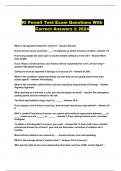RI Permit Test Exam Questions With Correct Answers &commat; 2024