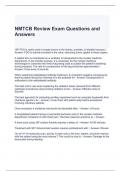 NMTCB Review Exam Questions and Answers 2024- Graded A