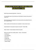 Agriculture Associate Certification Study Guide Exam @ 2024