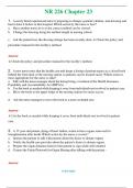 NR 226   (Latest 2024 / 2025) Chapter 23  Questions & Answers with rationales 
