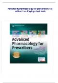 Advanced pharmacology for prescribers 1st edition Luu Kayingo test bank