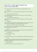 NICU RN A V1 with Complete Questions and Answers latest edition 2024&vert;&vert;2025